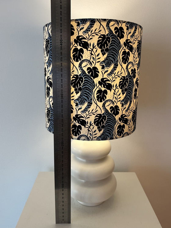 Image 1 of Wireless balcony lamp - upcycled unique piece with tiger shade