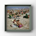 1x Stampa artistica: Scena di spiaggia a Zandvoort, 1962, metà del XX secolo