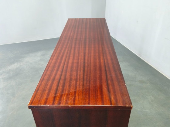 Image 1 of Italian Midcentury Sideboard 1950s High Gloss Cabinet Vintage