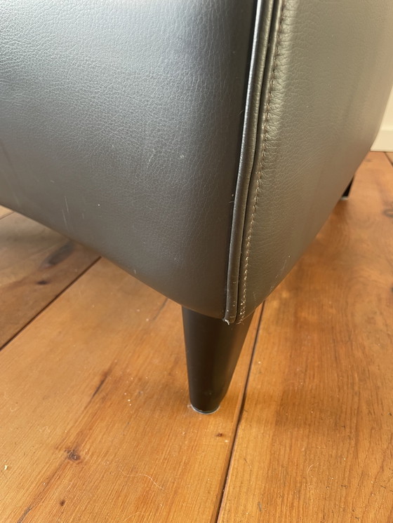 Image 1 of Fauteuil en cuir Wittmann Senta, marron foncé