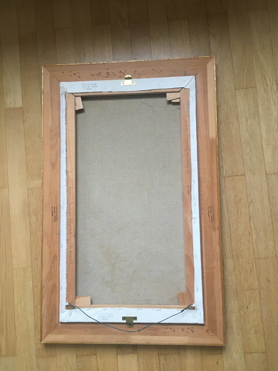 Image 1 of Riproduzione riuscita del dipinto di Renoir "Il ballo a Bougival", olio su tela