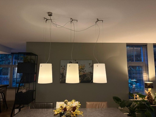 Lampada a sospensione Sera S1 di Prandina Lighting - 3 pezzi – hanglampen, Glass, Metal