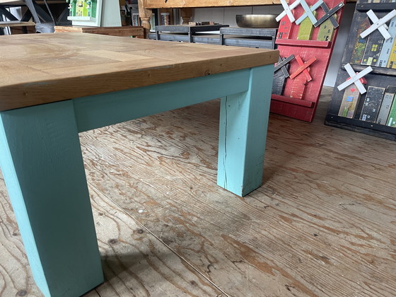 Image 1 of Oak mosaic coffee table