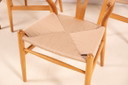 4x Hans J. Wegner CH24 Eiken Wishbone Stoelen, jaren 80