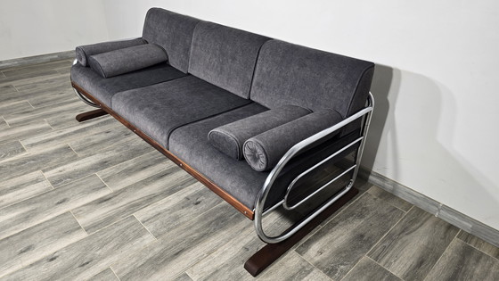 Image 1 of Sofá cromado Bauhaus de Robert Slezak para Slezak Factories, década de 1930