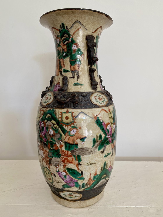 Image 1 of Vase balustre ancien Nankin