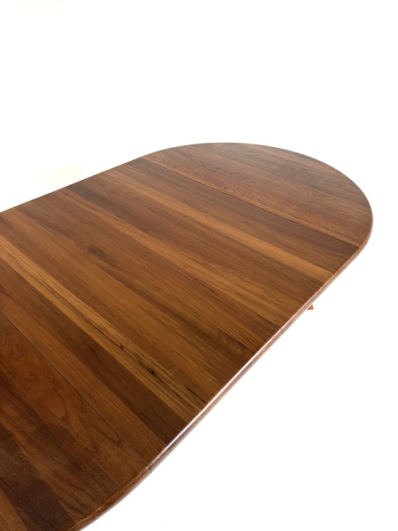 Image 1 of Vintage XL extendable teak dining table, Dyrlund ‘70