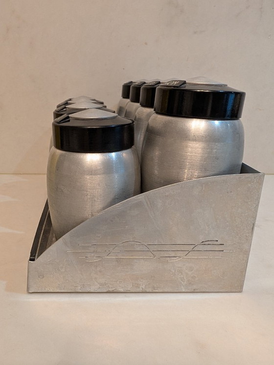 Vintage Fifties American Kromex Spice Rack MCM – Kitchen accessories, Plastic, Aluminium (photo 5 of 8)