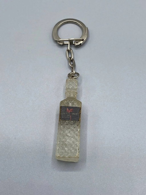 Bart's Rum Promotional Keychain – Miniature Resin Bottle – portemonnees klein lederwaren, Metal, Vintage (photo 2 of 2)