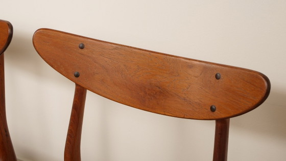Image 1 of 4 x dining chair | Teak | Newly upholstered