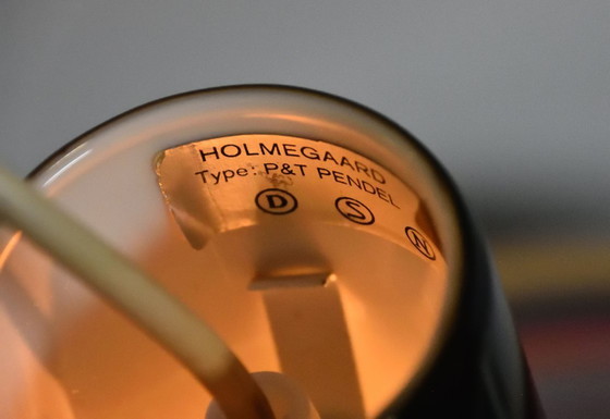 Image 1 of Michael Bang P&T Red Pendant Lamp by Holmegaard