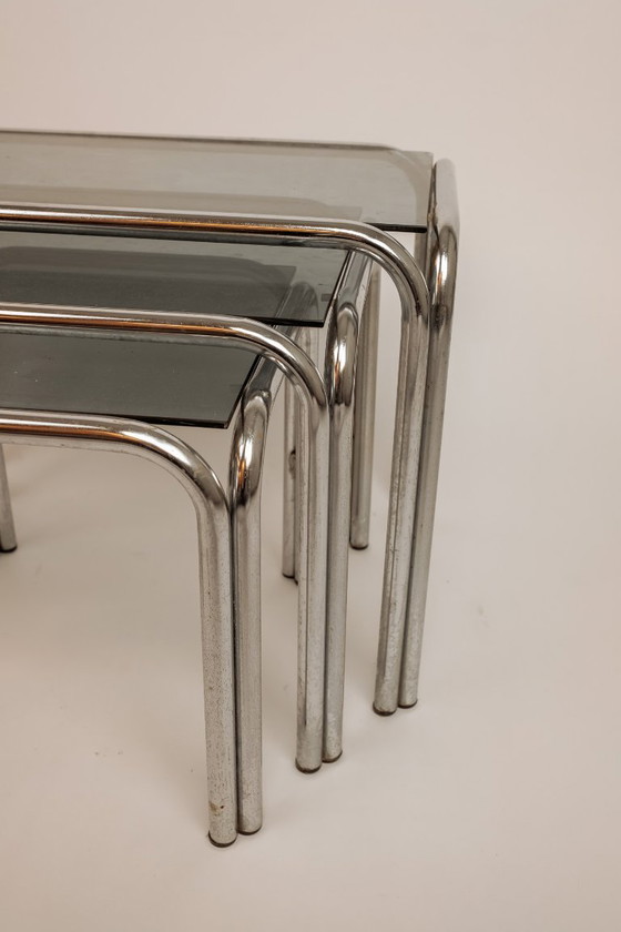 Image 1 of Vintage mimiset chroom jaren '80 - set van 3