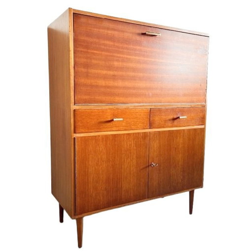Vintage-Sekretärschrank im dänischen Design der Mitte des 20. Jahrhunderts (1960er Jahre)