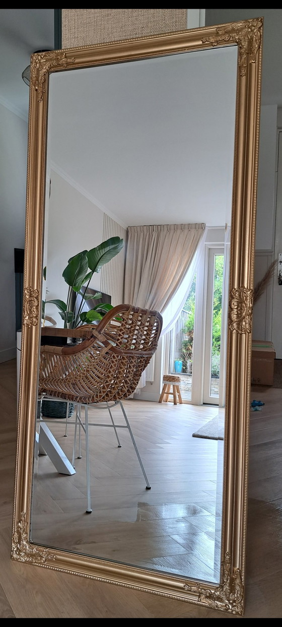 Image 1 of Espejos de aspecto antiguo de lujo en bronce dorado con facetas