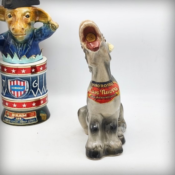 Image 1 of Zoomorphe Eselflasche aus Keramik von Casa Nuova Boccaccio, Italien, 1960er Jahre