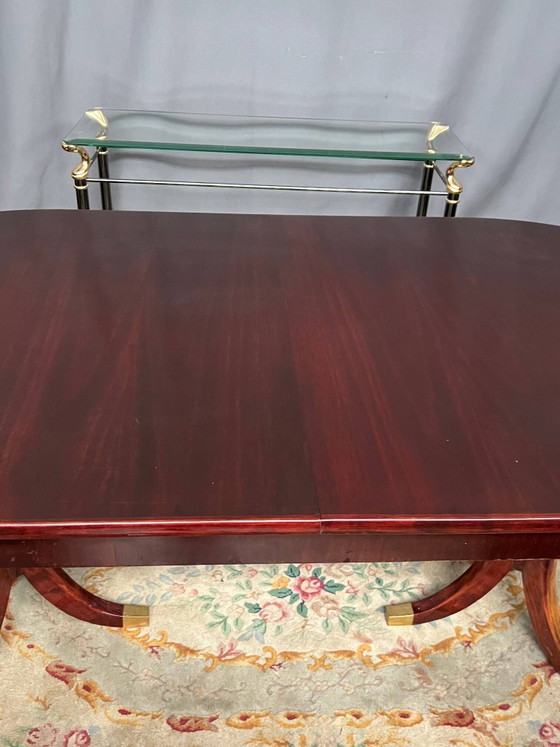 Empire style dining table with two sliding elements. – Bronze, Wood (photo 5 of 8)