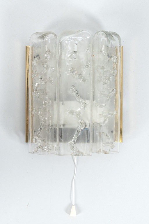 Applique murale Doria en laiton et verre