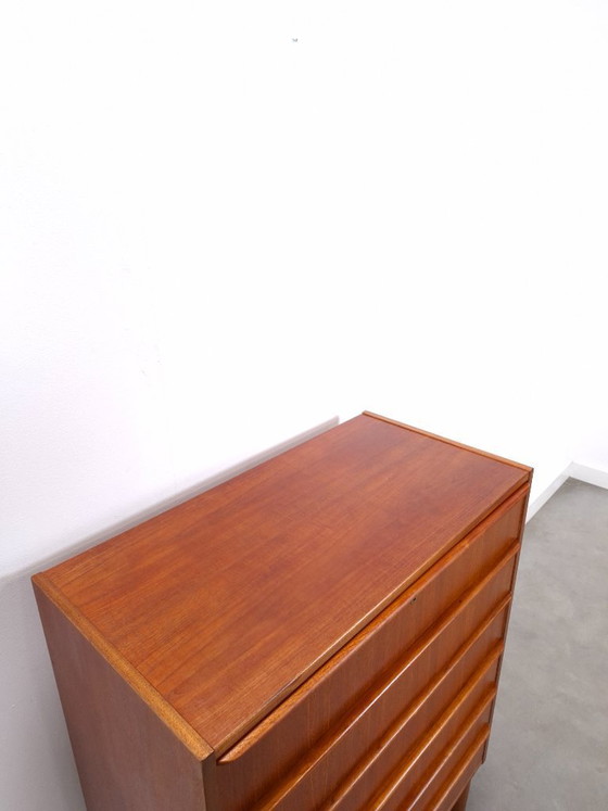 Image 1 of Teak chest of drawers from Denmark with 6 drawers
