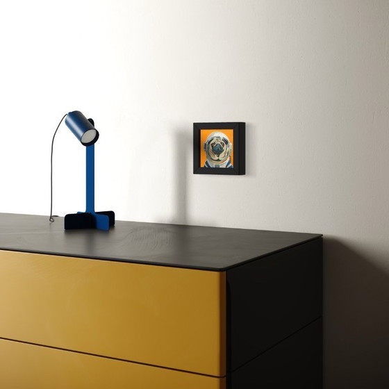 Image 1 of ¿Qué Houston? Mini pintura acrílica, 10x10 cm, Sandra Kolondam