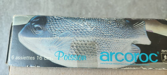 Piatti vintage Arcoroc con pesci, nuovi nella confezione originale. – Stoviglie, Glass (photo 13 of 13)