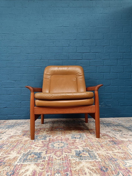 Image 1 of Vintage Design Armchair with Footstool, 1960s