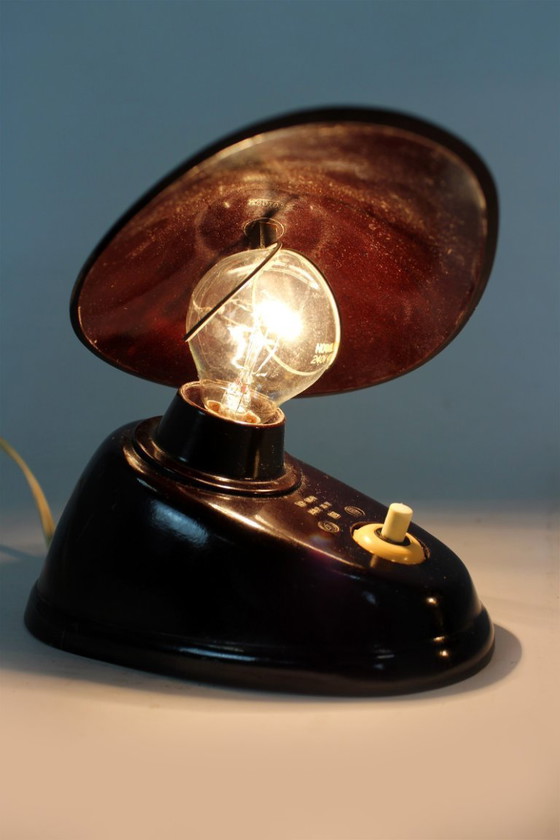 Image 1 of Bauhaus Bakelite Table Lamps from Esc, 1940s, Set of 2