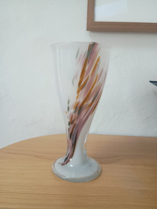 Deense Designvaas Holmegaard Per Lütken. 22 Cm. Met Orginele Sticker En Signering. – vazen, Glass (photo 2 of 6)