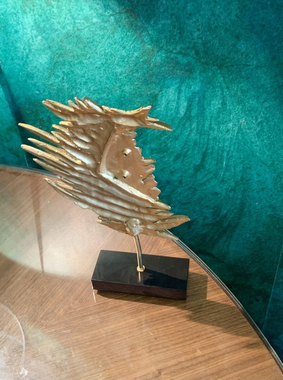 Criniere di Leone - Bronzo/Metallo Oro Fine - Philippe Cheverny (1970) – Sculture, Ottone (photo 10 of 15)