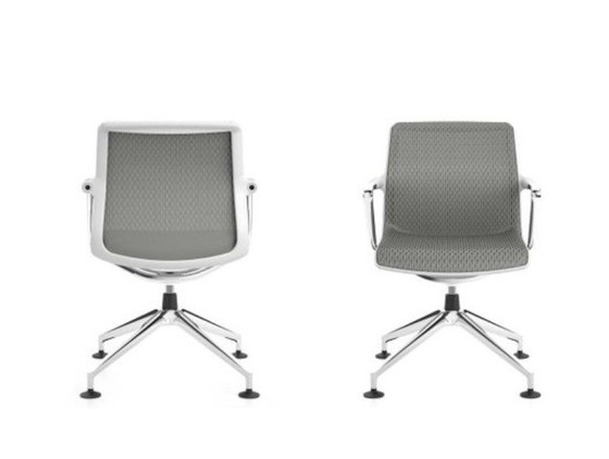 Set de 4 Vitra Unix Chairs – Antonio Citterio – Excelente Estado – Sillas de oficina, Plastic, Aluminium (photo 3 of 6)