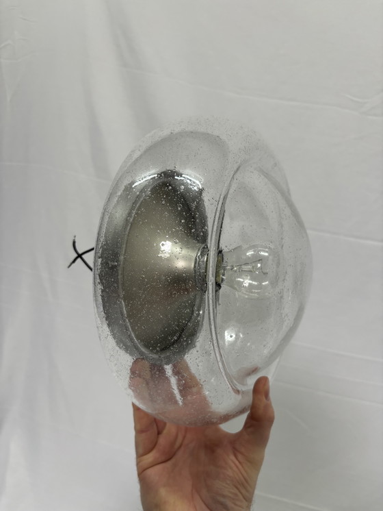 Image 1 of Applique ou plafonnier vintage en verre bulle Doria Leuchten '60