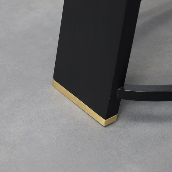 Image 1 of Seltenes Set aus vier Esszimmerstühlen mit hoher Rückenlehne, Italien, 1990er Jahre