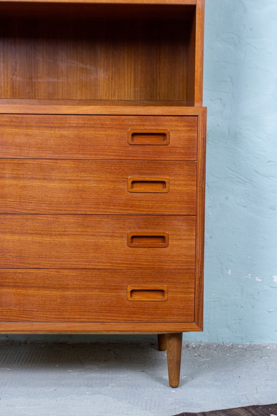 Image 1 of Vintage boekenkast, dressoir, bijzettafel, teak, Hundevad Deens