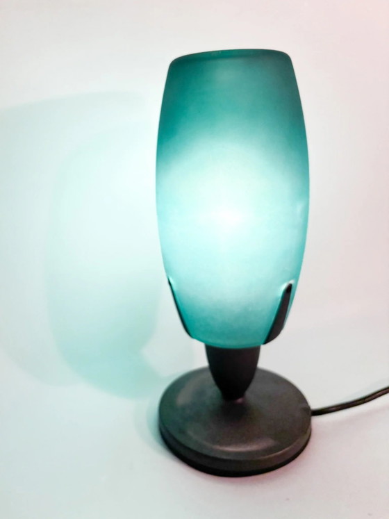 Tischleuchte Modell „Carina“, entworfen von Giampiero Tonetti in den 80er Jahren – Beleuchtung, Glass (photo 9 of 9)