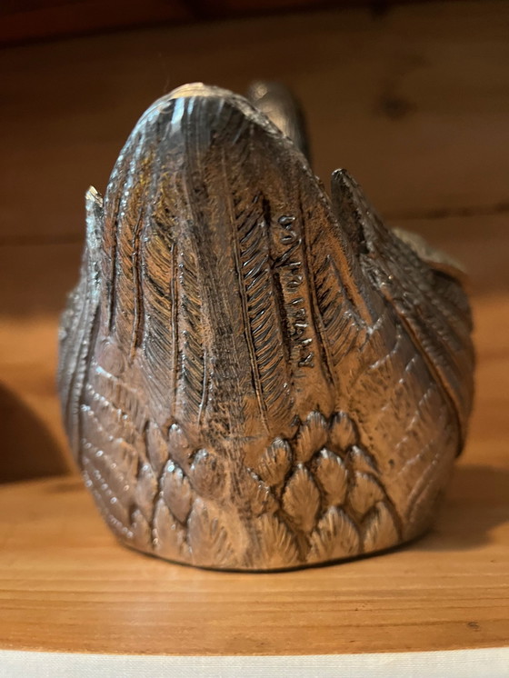 Image 1 of Mauro Manetti - Silver-plated Ice Bucket in Shape of Duck