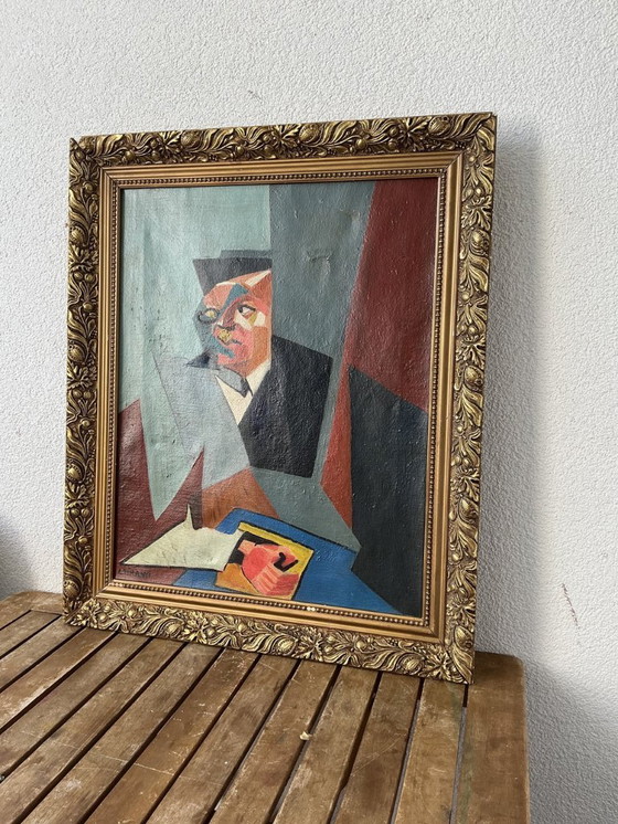 Image 1 of Retrato cubista, ca. 1950