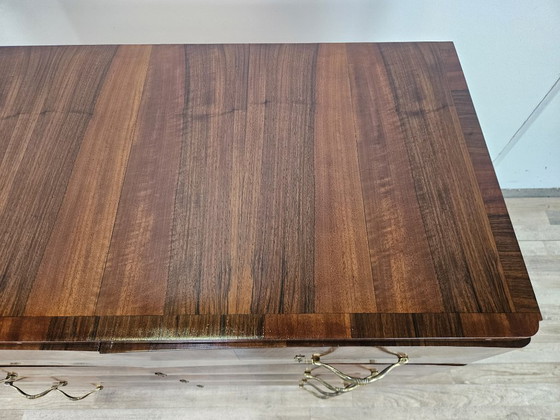 1940s Art Deco walnut chest of drawers – 5 drawers – Wood (photo 6 of 21)