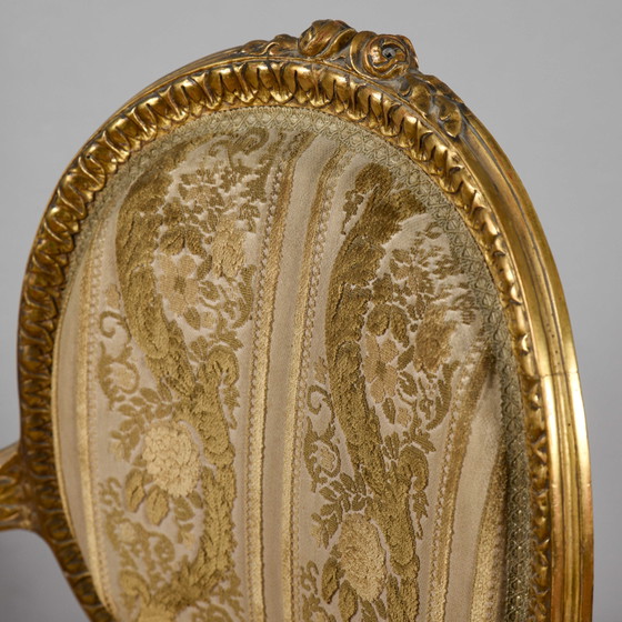Coppia di Poltrone Dorate Stile Napoleone III – Legno (photo 12 of 13)