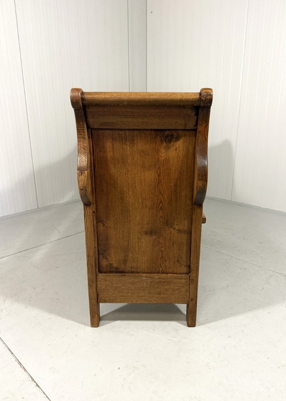 Image 1 of Antique oak bench 1900's