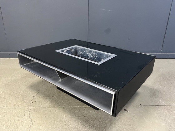 Image 1 of Vintage Italiaanse bartafel/salontafel in de stijl van Willy Rizzo, jaren 70.