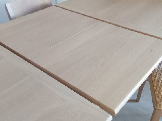 Image 1 of Set of table with 6 chairs in beech