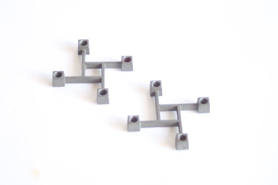 Image 1 of Jens Quistgaard candle holders for Paro, Denmark set of two