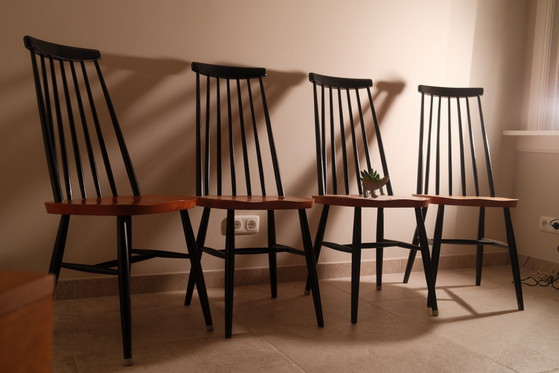 Fanett Pastoe Set van 4 – Eetkamerstoelen, Hout (photo 8 of 9)