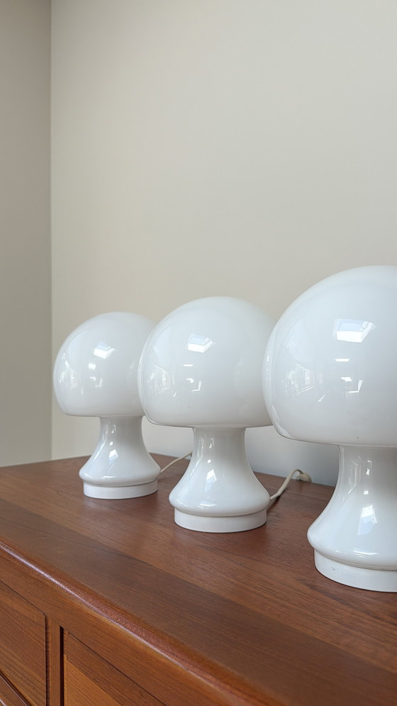 Image 1 of Lampes vintage en verre Spage Age Mushroom