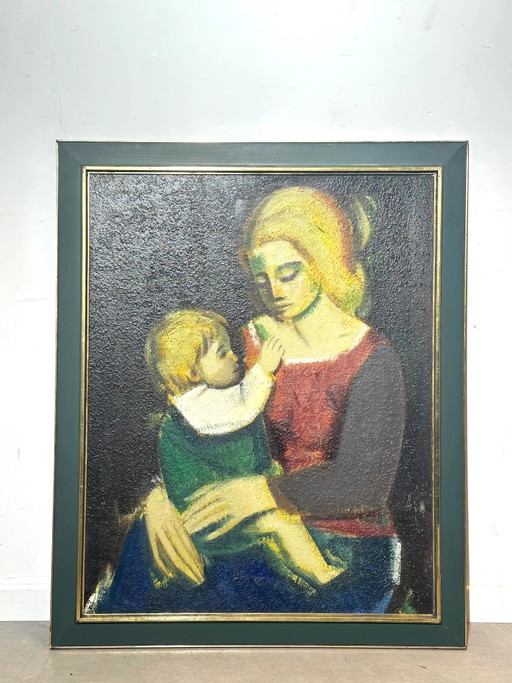 Ludo Laagland – Madre e hijo – schilderijen tekeningen