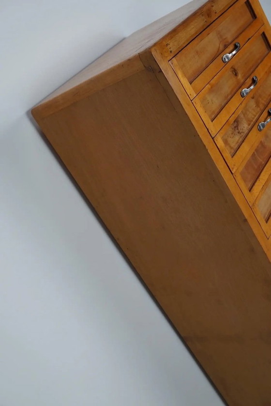 Image 1 of Vintage Italian beech haberdashery cabinet, 1950s