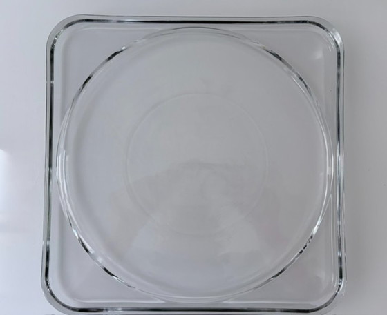 Coupe en Verre Lourd Vintage 28 Cm – Design Géométrique – Objets déco, Glass (photo 11 of 17)