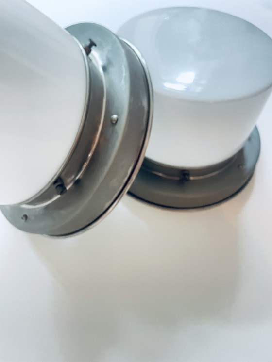 Image 1 of 2x Giso (Gispen) plafonnière ‘Cilinder’. Dutch design 