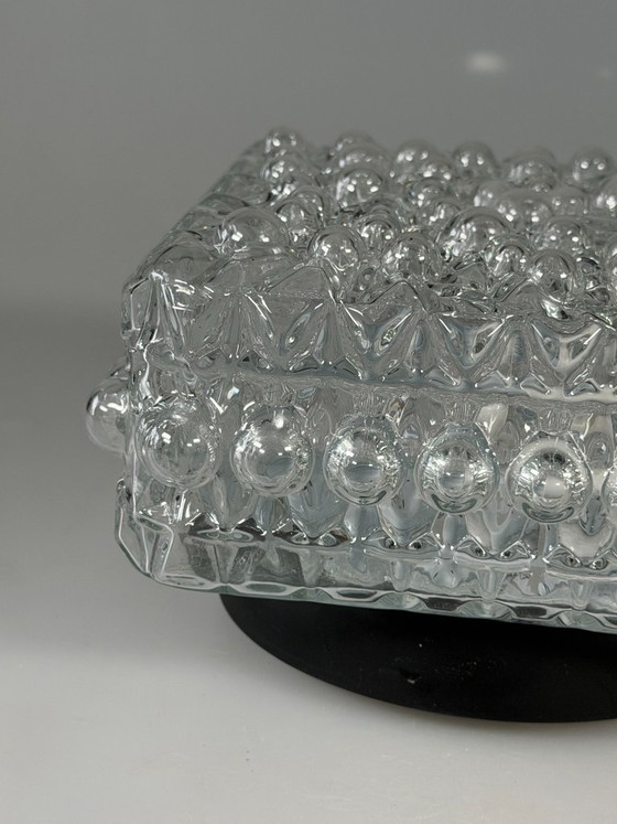 Plafoniera o lampada da parete anni '60 '70 Bubble Glass Germany Space Age Design – Plafoniere, Metallo (photo 7 of 17)