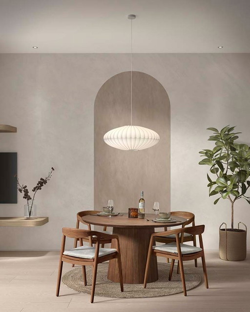 Ronde tafel bruin d130