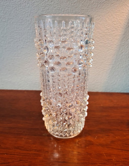  Jarrón “Candle Wax”, diseño de Frantisek Peceny para Heřmanova Hut (grupo "Sklo Union") '70 